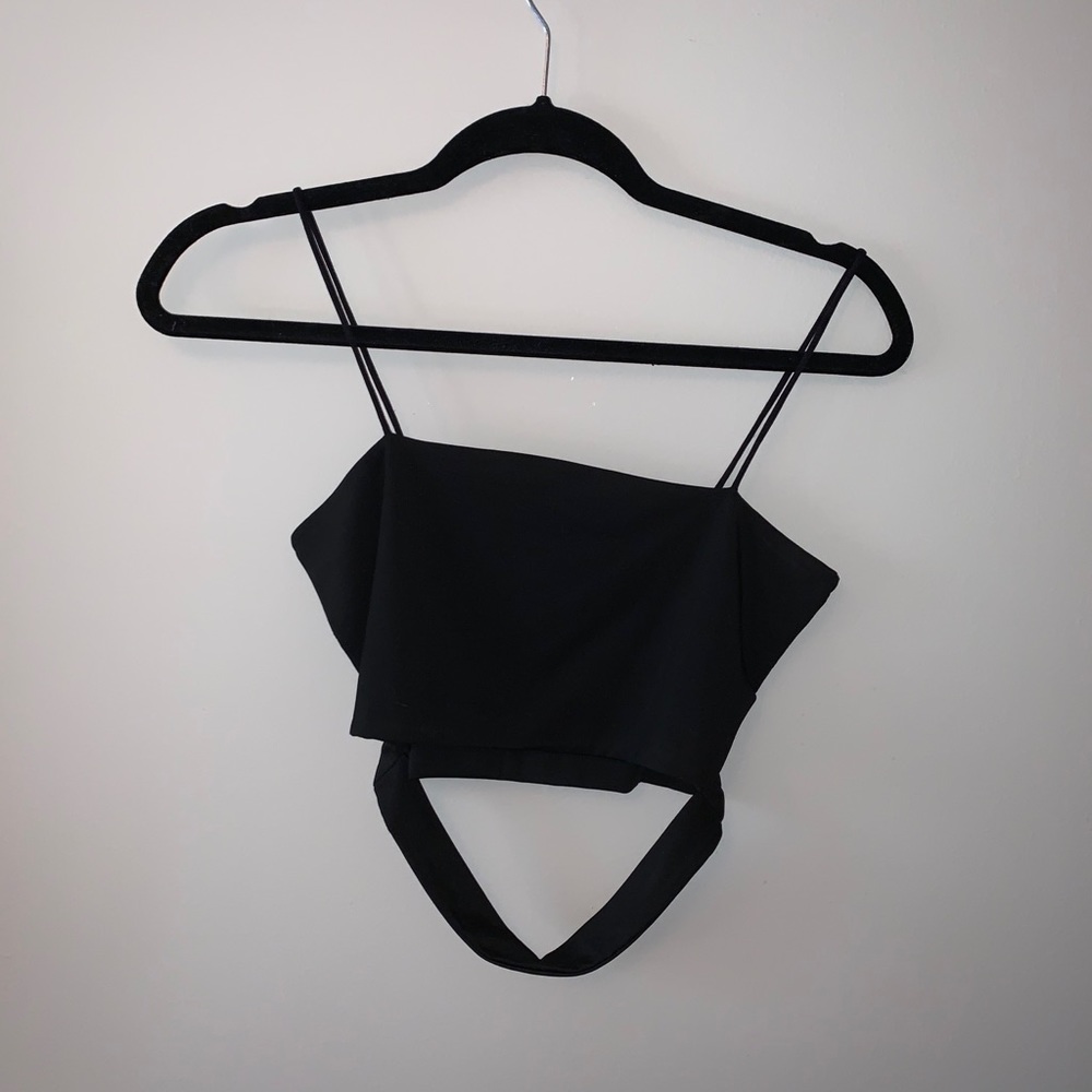 Black crop top